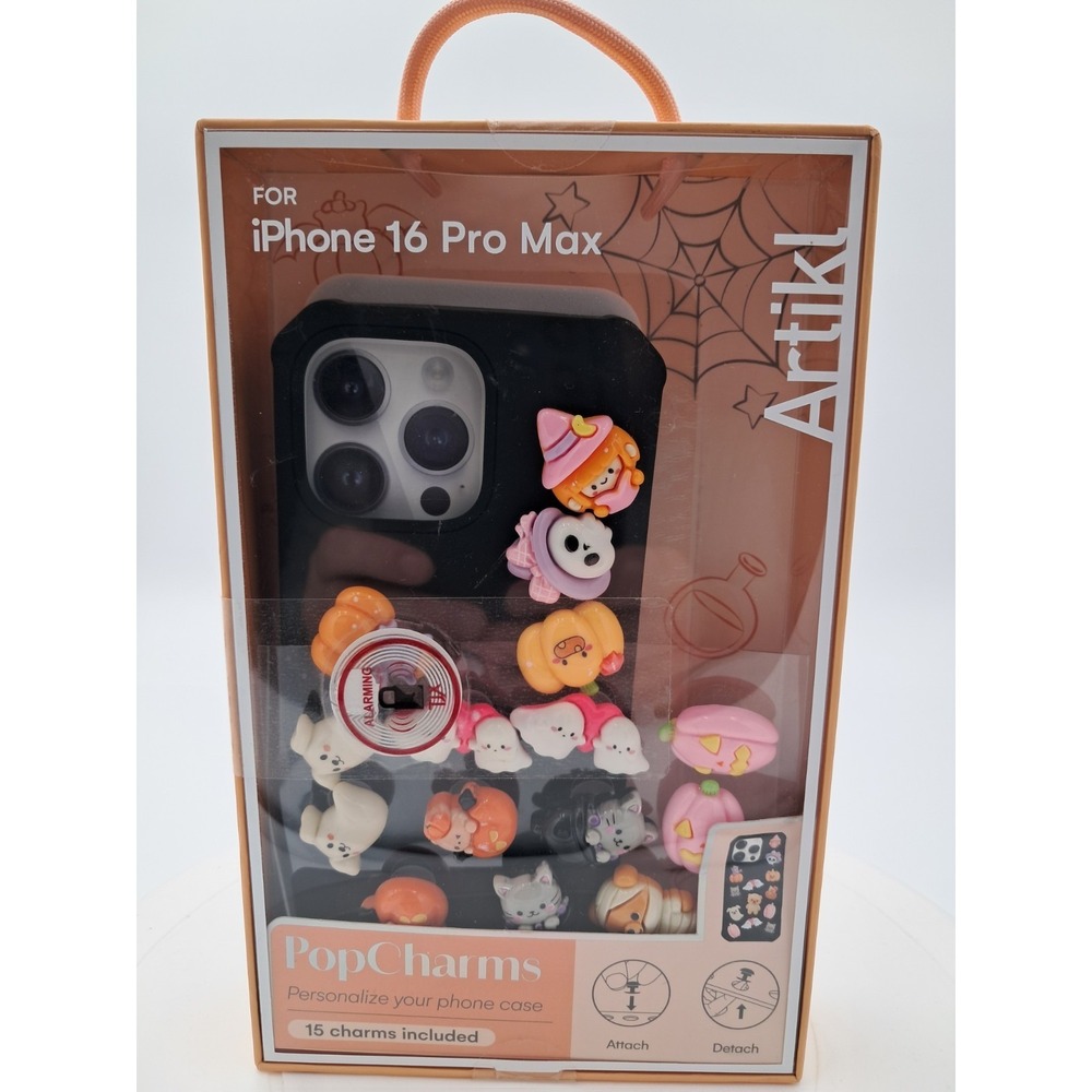 Artiki IPhone 16‎ Pro Max Case With Halloween Pop Charms